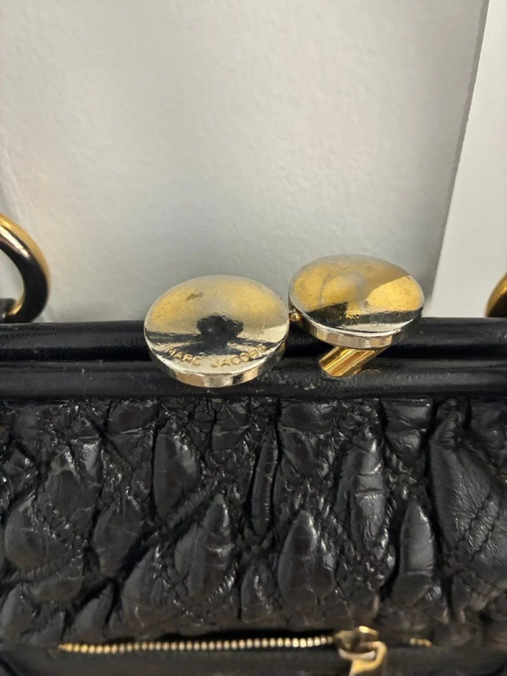 Marc Jacobs Y2K Quilted Leather Bag with Gold Chain (Stam-style) - Picture 5 of 10